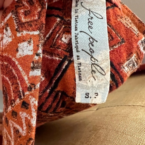 Free People boho women’s pullover short sleeve dress size small - Picture 6 of 7